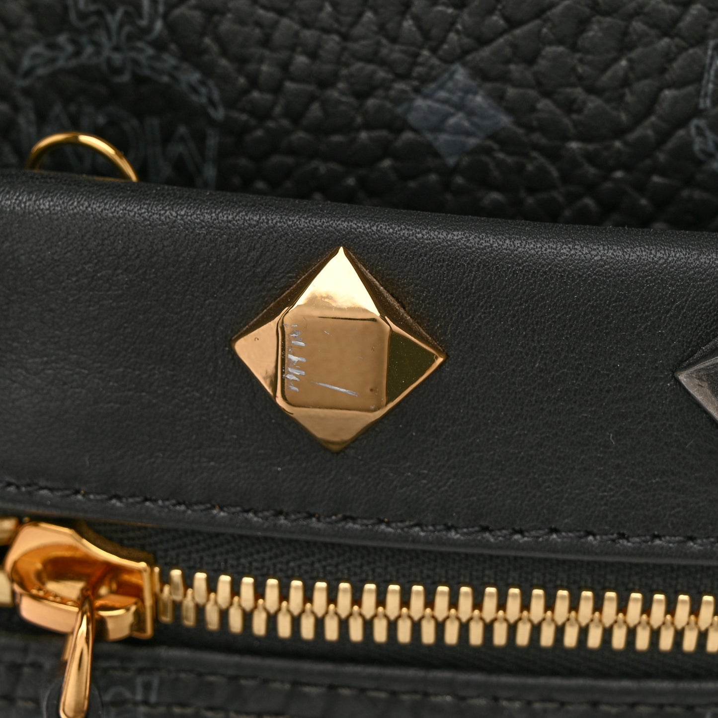 Visetos Studded Medium Dual Stark Backpack Black