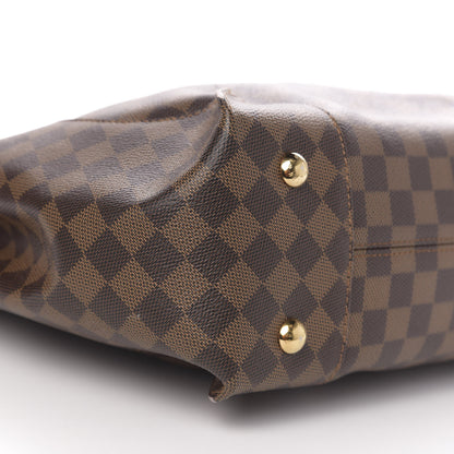 Louis Vuitton Damier Ebene Caissa Hobo Rose Ballerine 7 of 9