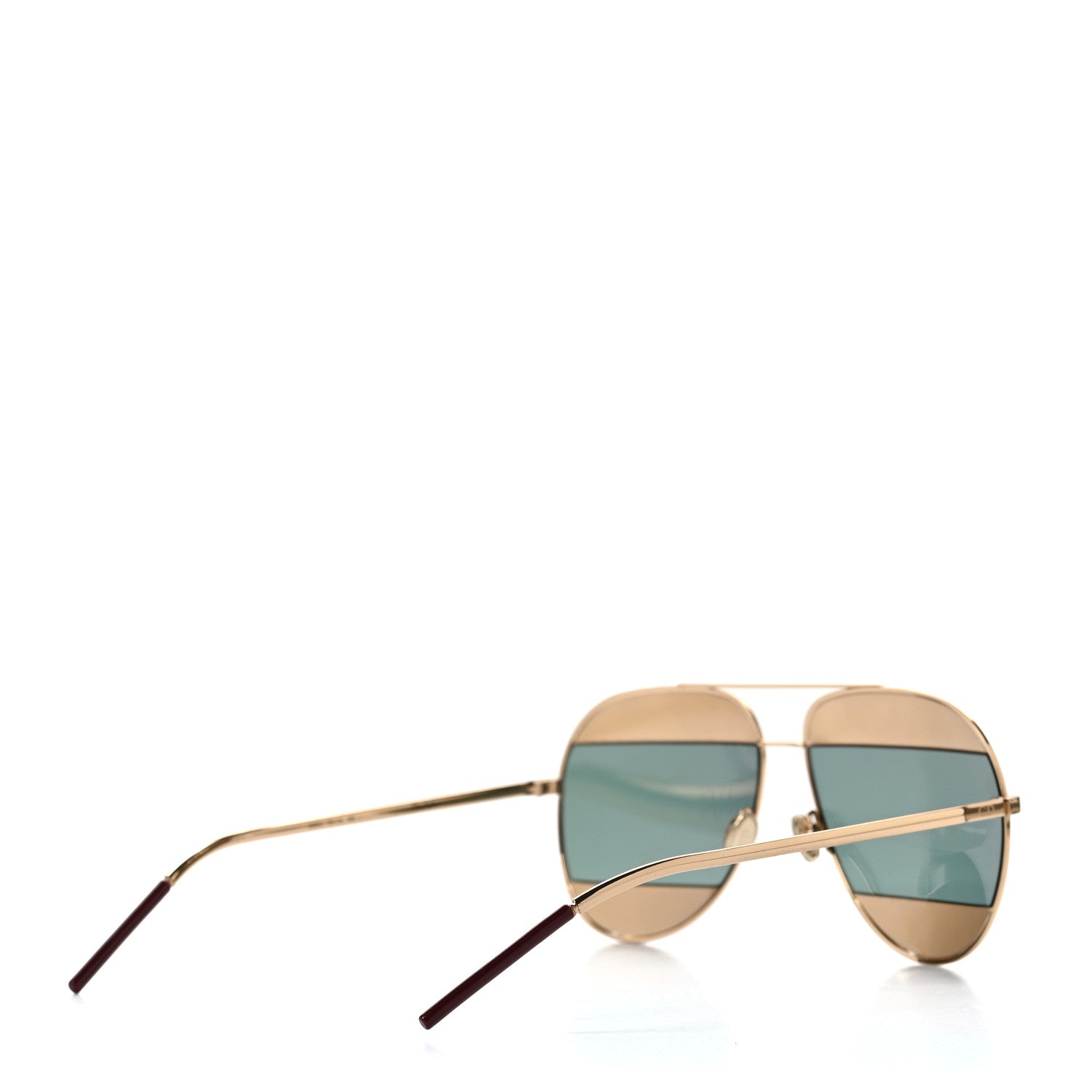 Christian Dior Split 1 Aviator Sunglasses Gold 4 of 6