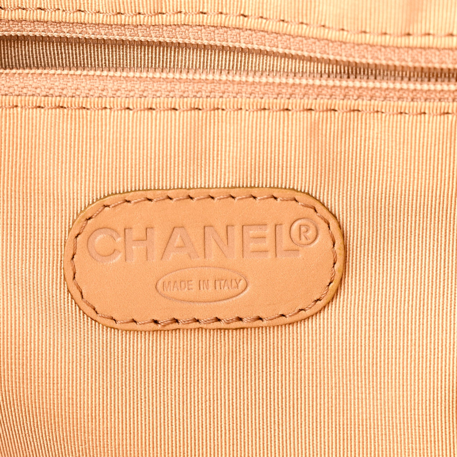 Chanel Calfskin Wild Stitch Vertical Top Handle Bag Beige 6 of 9
