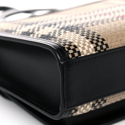 Burberry Calfskin Check Mini Pocket Bag Black 10 of 11