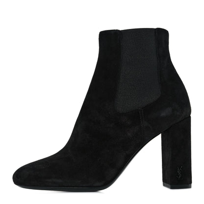 Saint Laurent Suede Babies Chelsea 95 Ankle Boot 35.5 Black 1 of 8