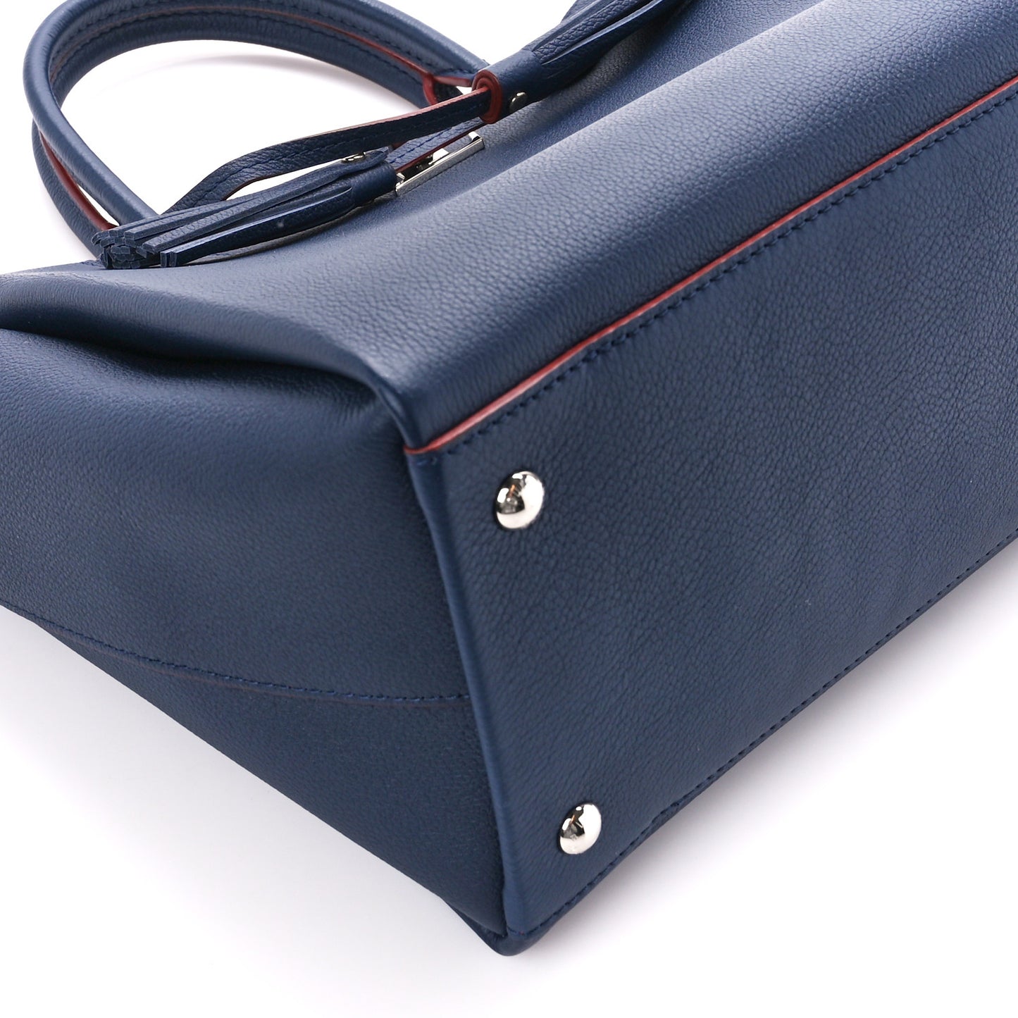 Calfskin Lockmeto Marine Rouge