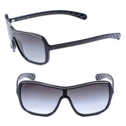 Chanel Chain Sunglasses 6043 Black 1 of 5