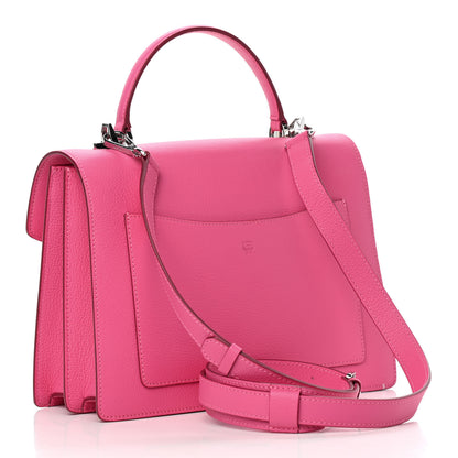 MCM Grained Calfskin Medium Patricia Park Avenue Satchel Sugar Pink 2 of 8