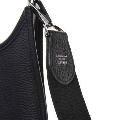 Hermes Taurillon Clemence Evelyne III PM Black 7 of 9