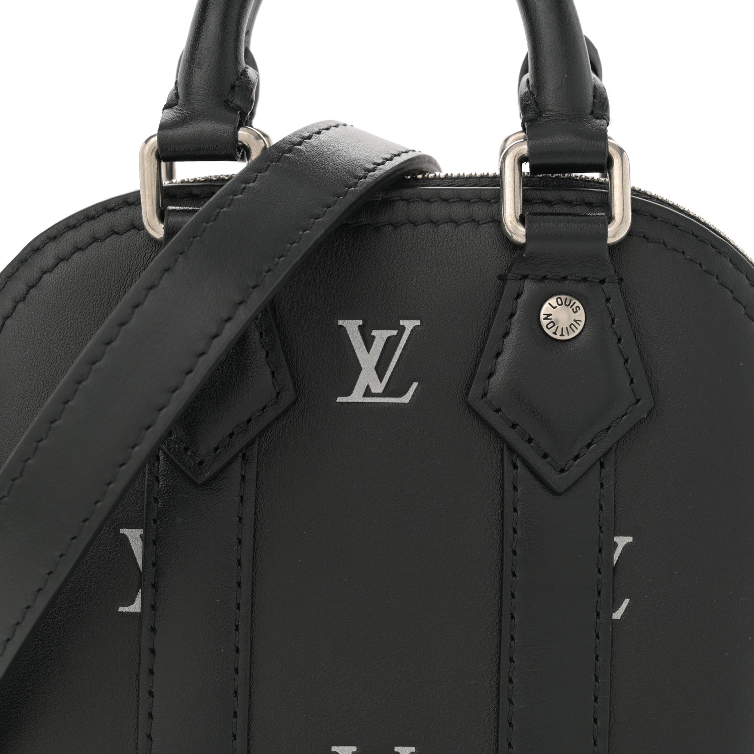 Louis Vuitton Nano Alma Black Silver 7 of 10