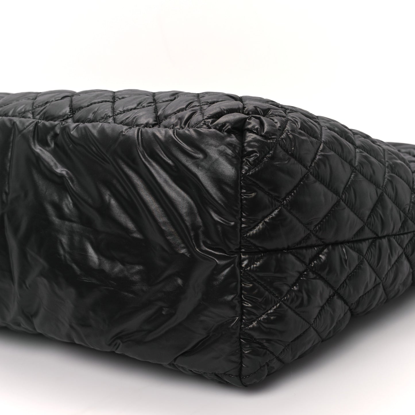 Nylon Quilted Extra Large Coco Cocoon Tote Black