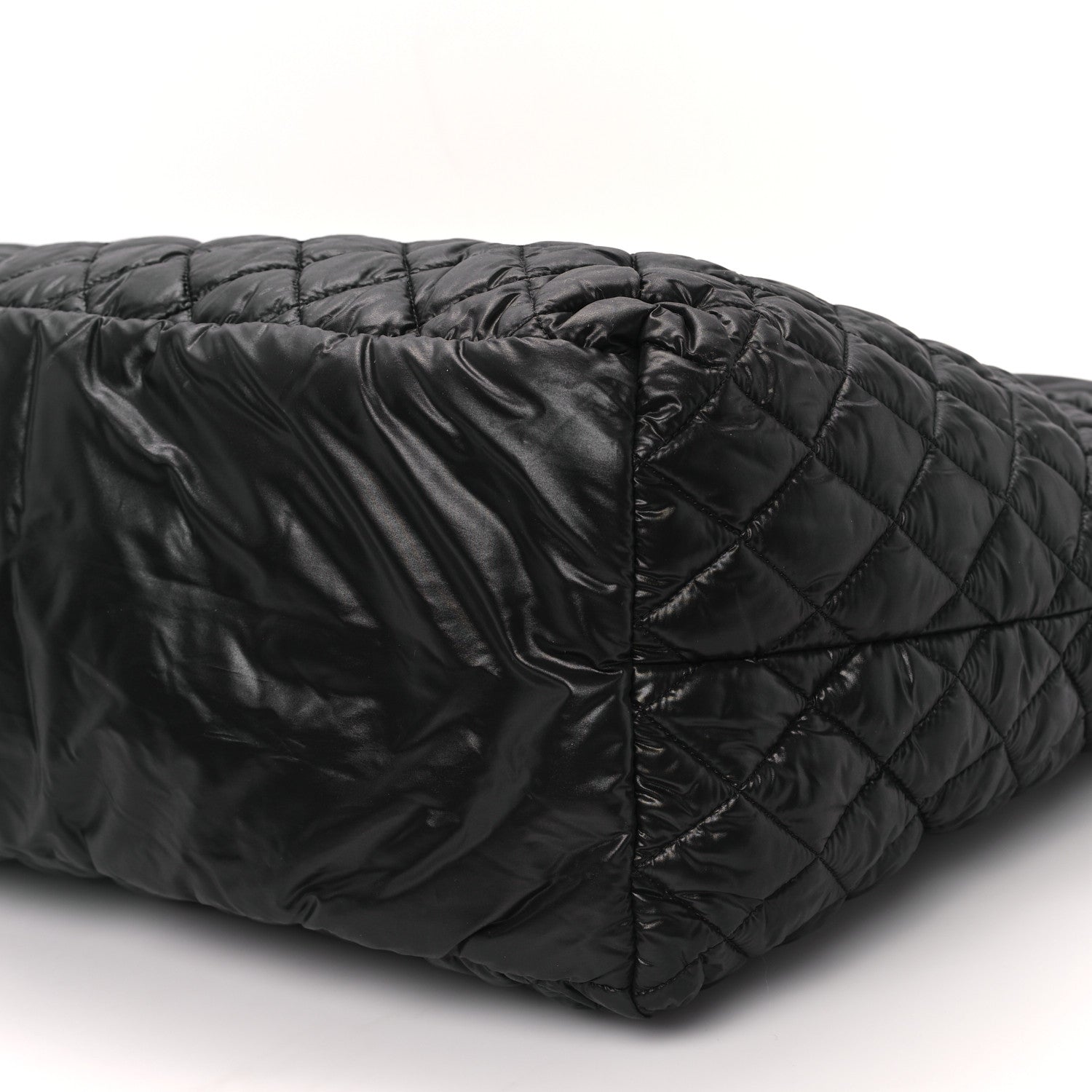 Chanel Nylon Quilted Extra Large Coco Cocoon Tote Black 10 of 10