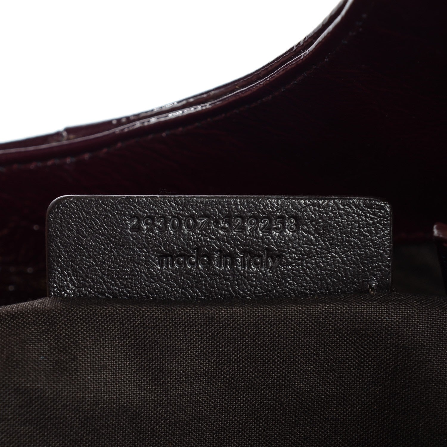 Saint Laurent Patent Belle de Jour Cabas Tote Amarena 7 of 7