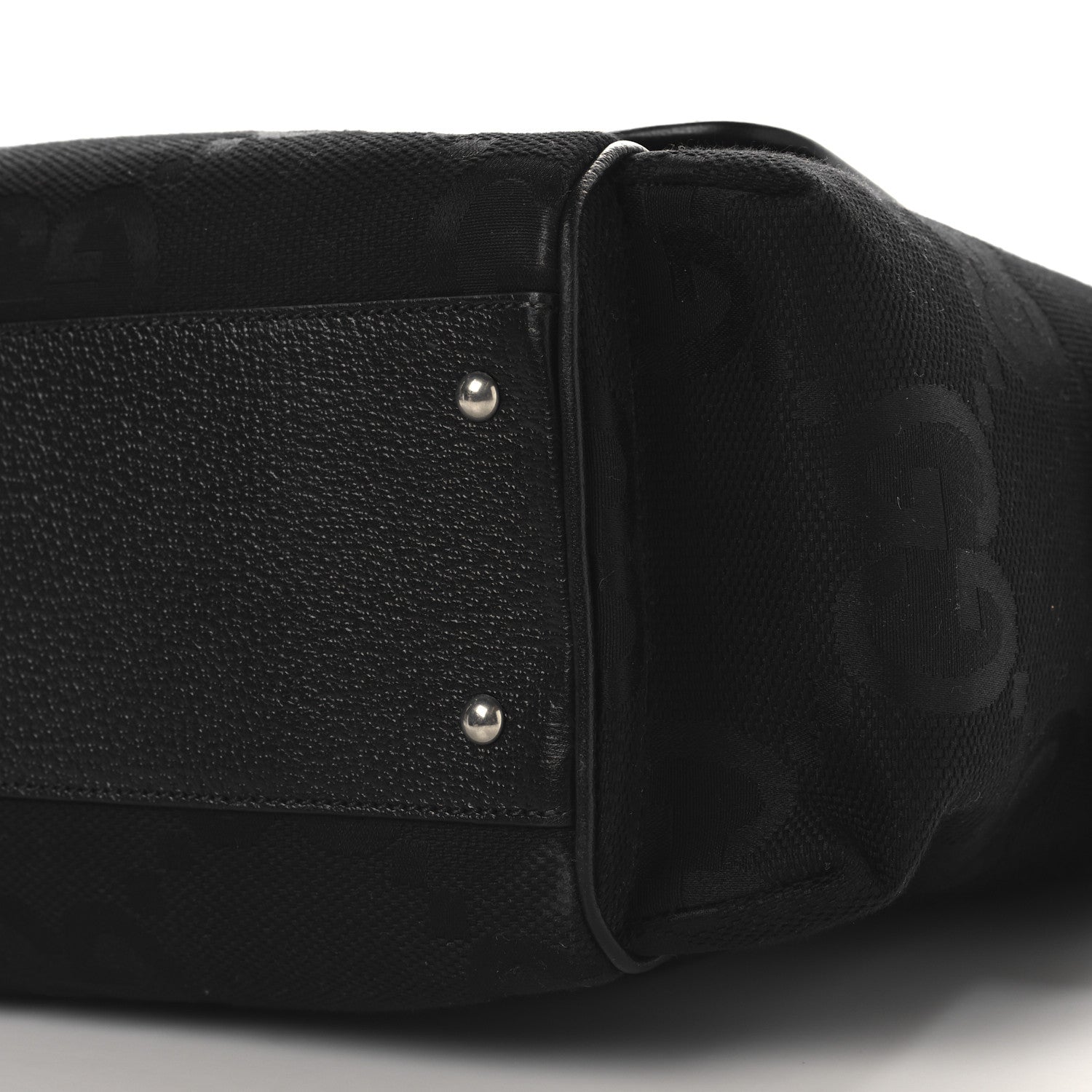 Gucci Canvas Monogram Jumbo GG Messenger Diaper Bag Black 11 of 11