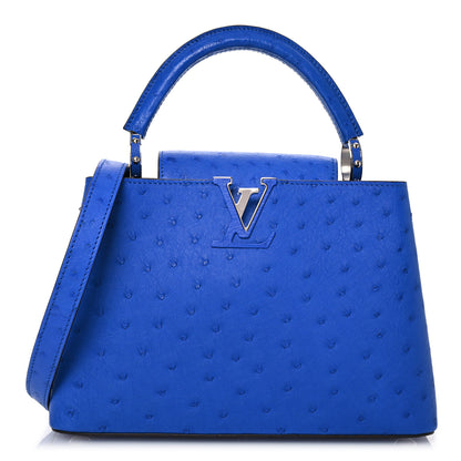 Louis Vuitton Ostrich Capucines BB Saphir 1 of 14