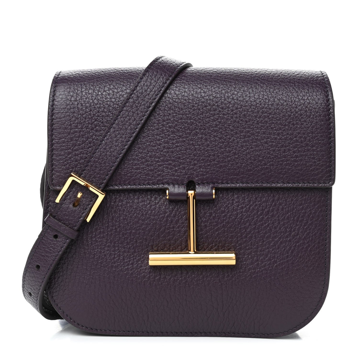 Tom Ford Calfskin Small T Clasp Tara Crossbody Bag Purple 1 of 4