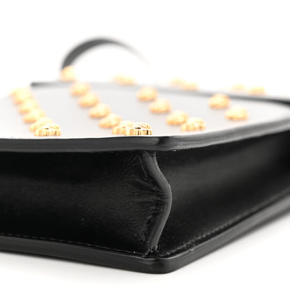 Versace Calfskin Studded Medusa Crossbody Black 9 of 9