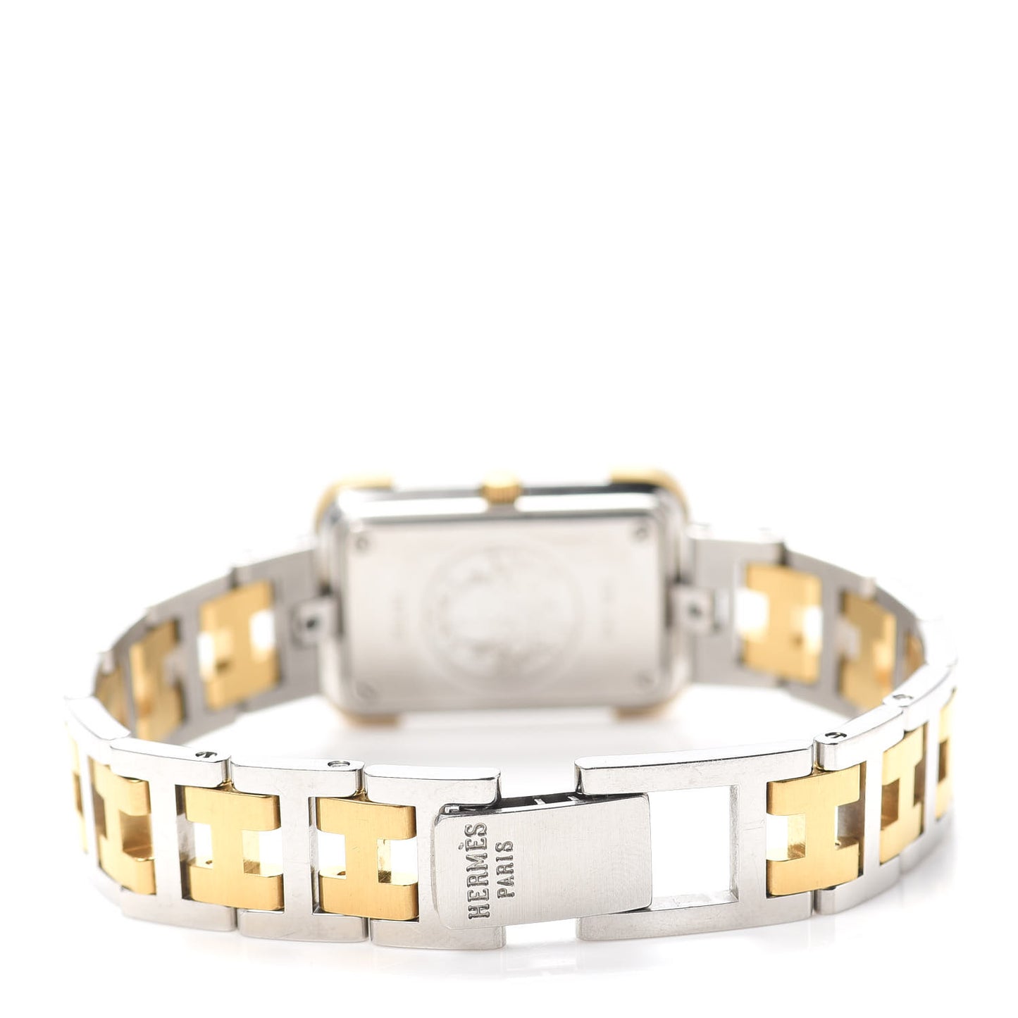 Stainless Steel 18mm Rectangle Croisiere Quartz Watch Gold
