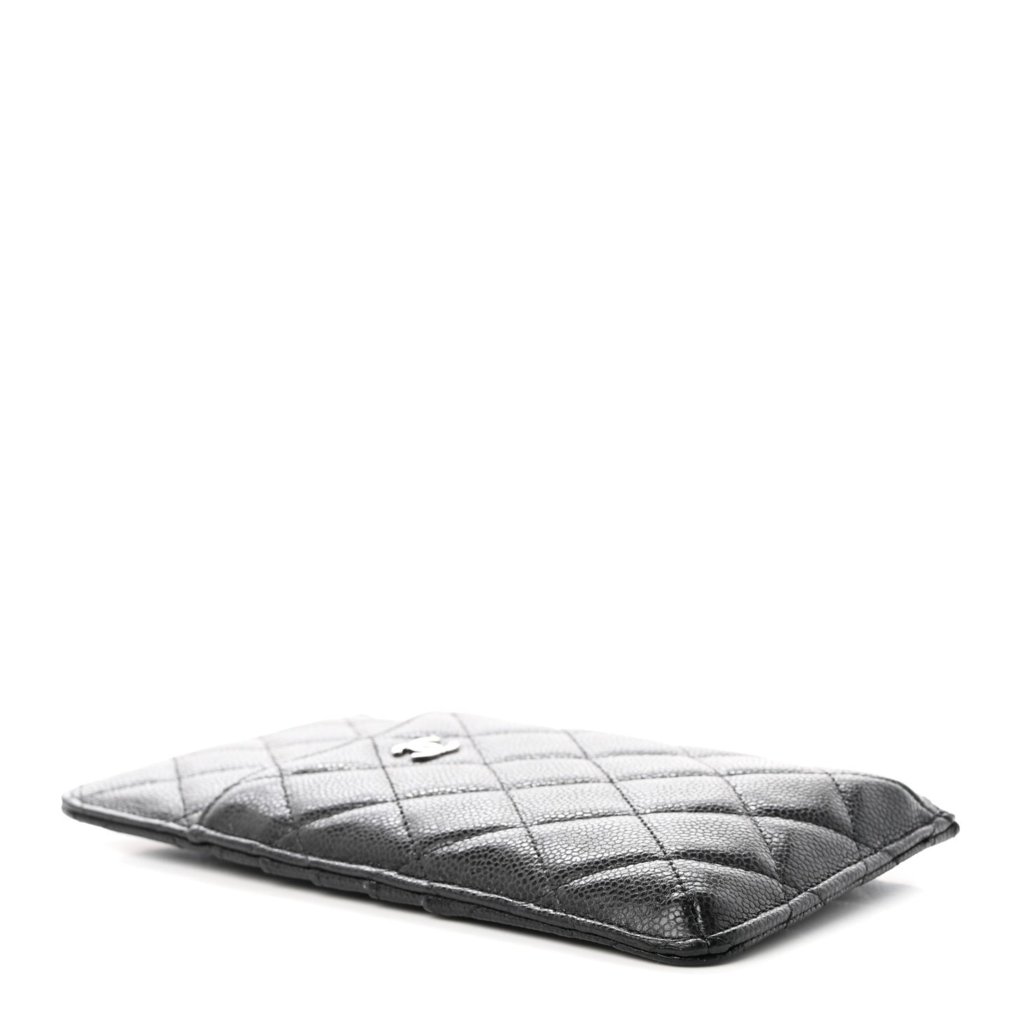 Caviar Quilted Classic iPhone Pouch Black