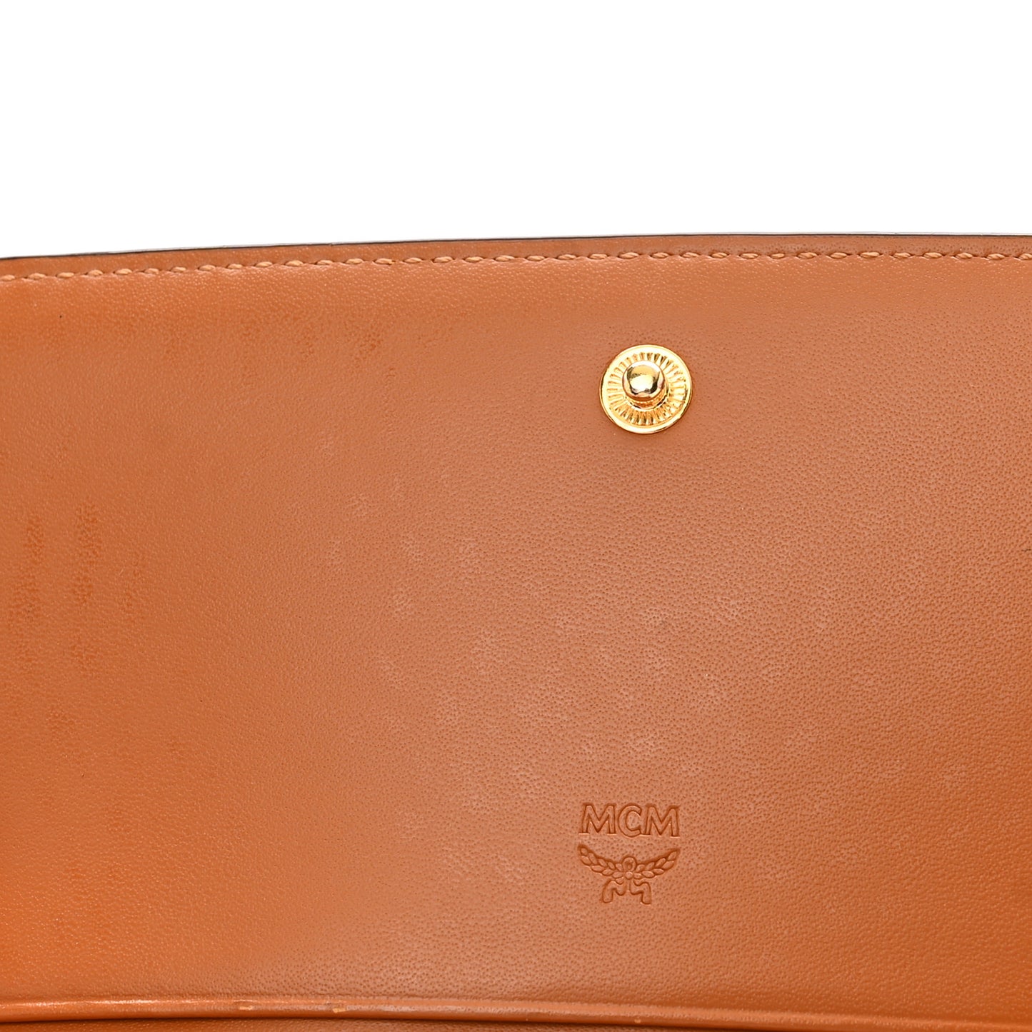 Visetos New Year Series Rooster Three-Fold Flap Wallet Cognac