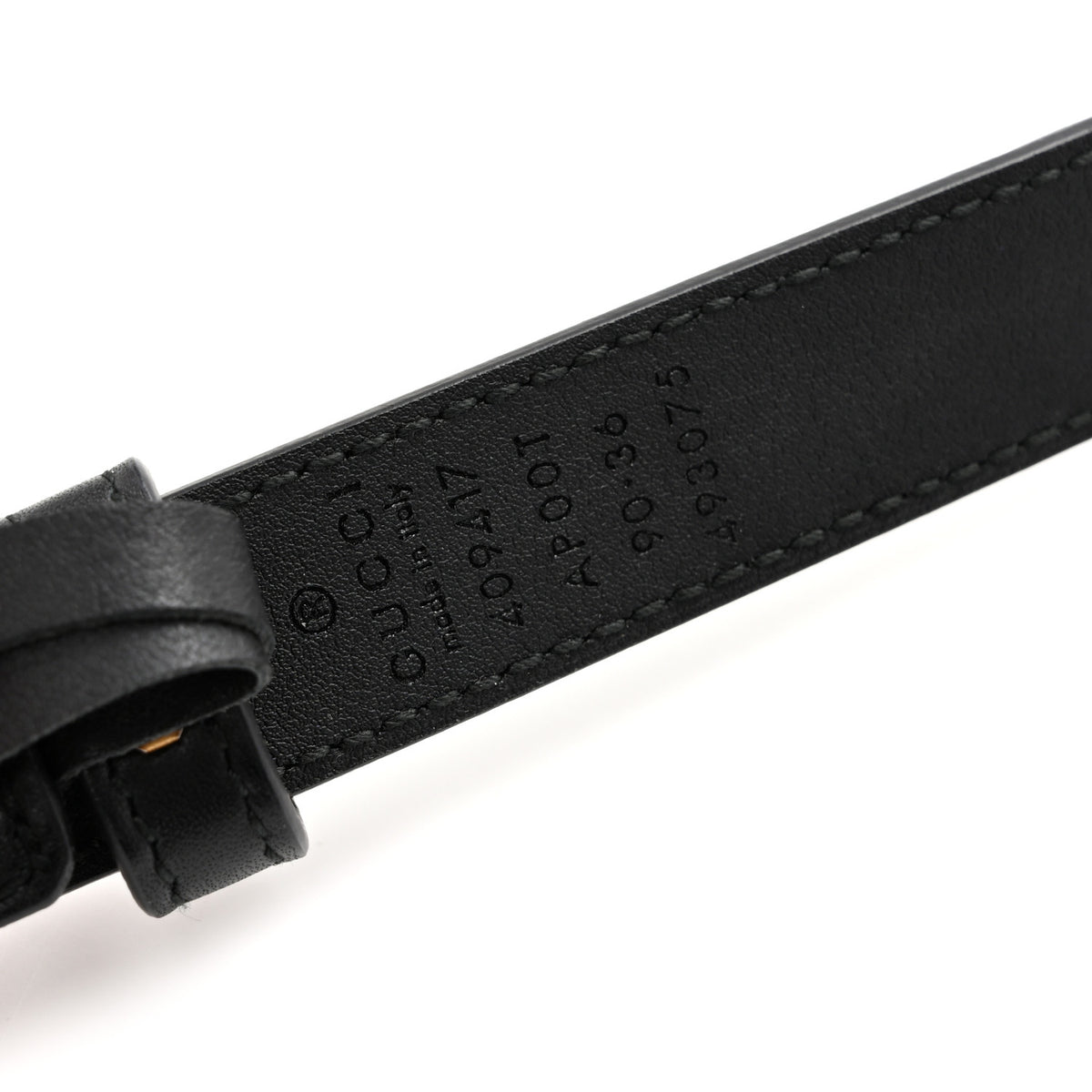 Gucci Calfskin Double G 20mm Belt 90 36 Black 5 of 6