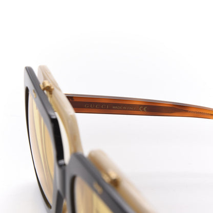 Gucci Acetate Oversized Flip Up Sunglasses GG0088S Tortoise 6 of 9