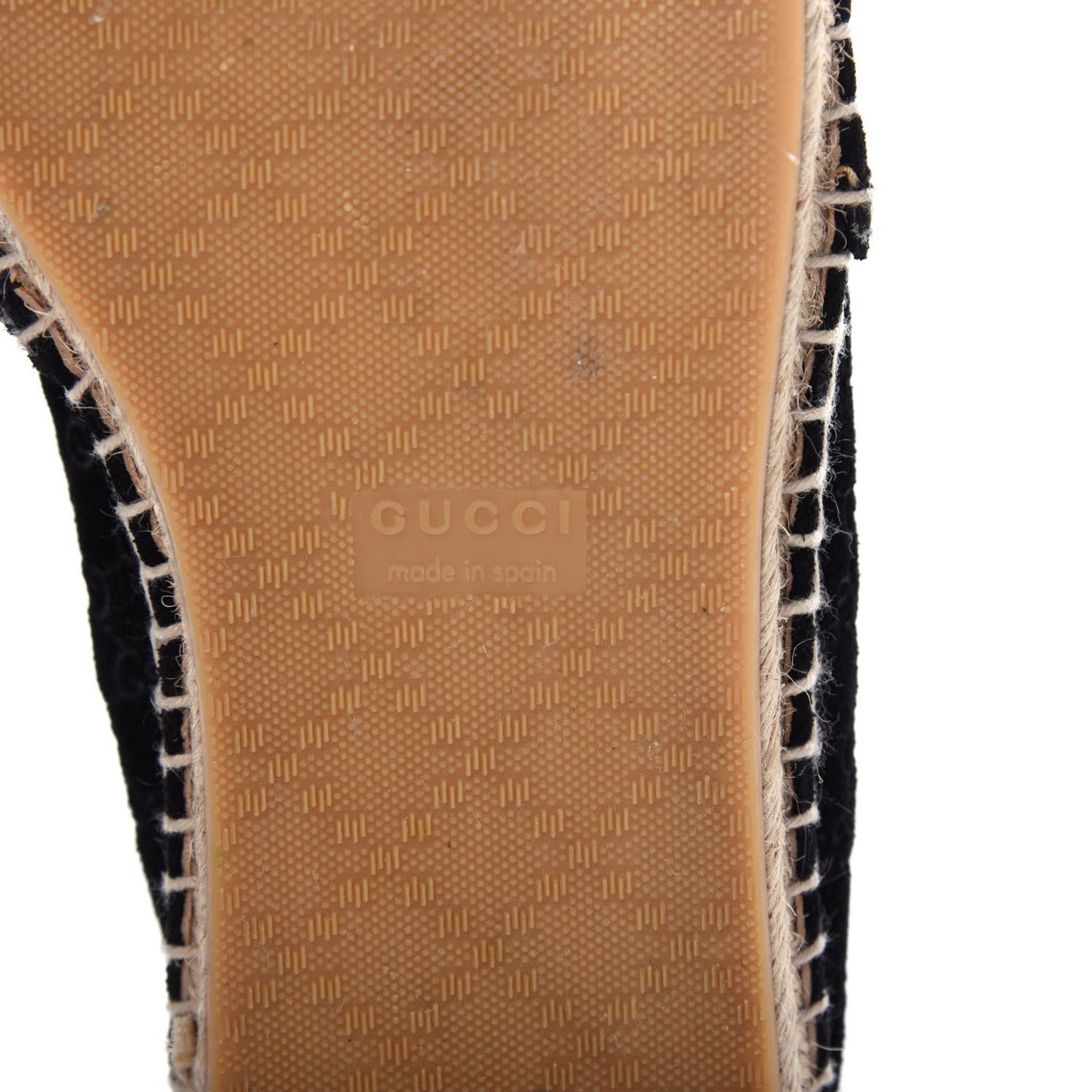 Suede Microguccissima Espadrilles 37.5 Black
