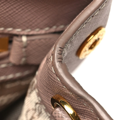 Prada Saffiano Mini Galleria Double Zip Tote Cipria 11 of 14