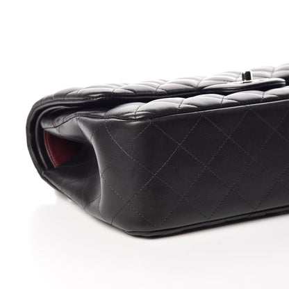 Chanel Lambskin Quilted Jumbo Double Flap Black 5 of 12