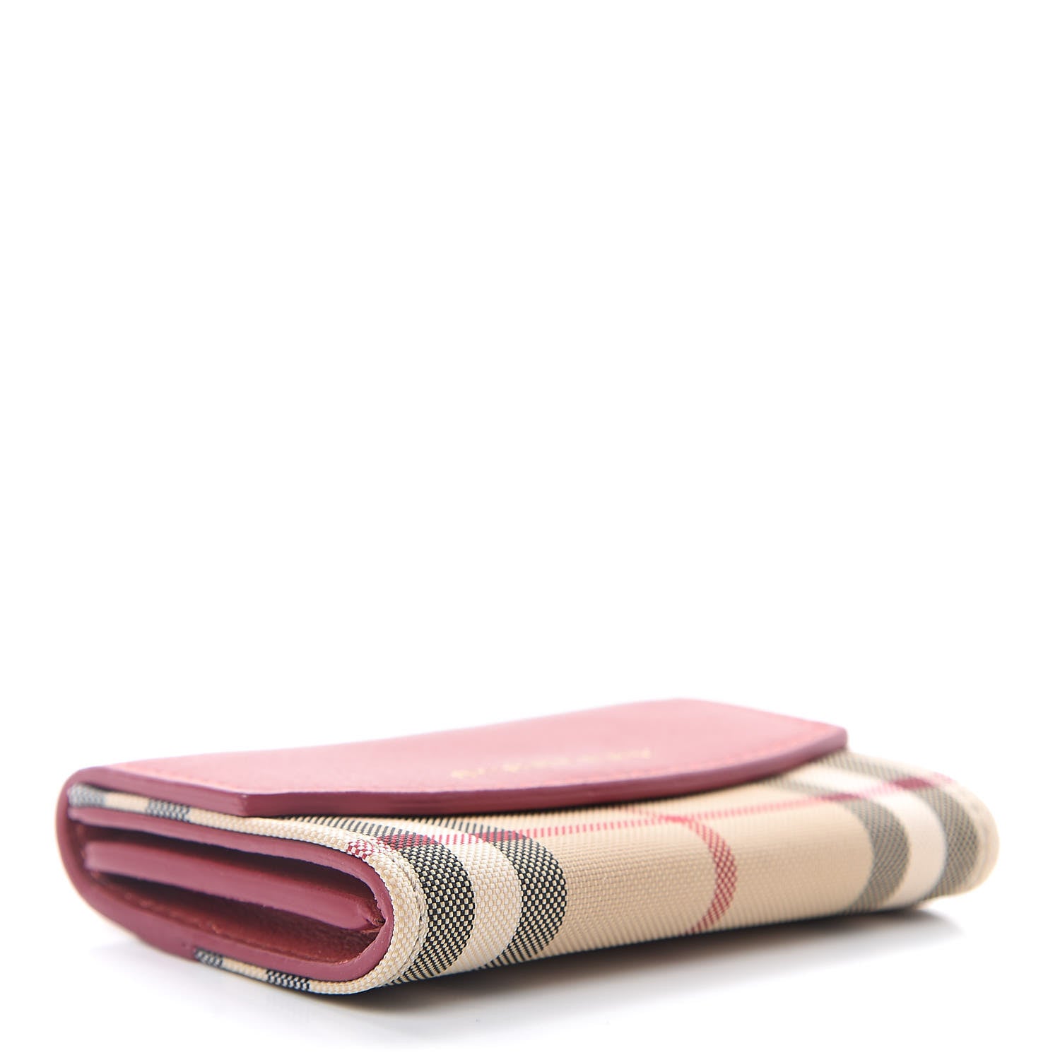 Burberry Calfskin House Check Chesam Card Case Cinnamon Red 4 of 7