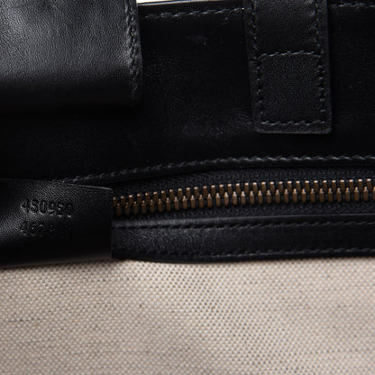 Gucci Soft GG Supreme Monogram Kingsnake Vertical Tote Black 9 of 10