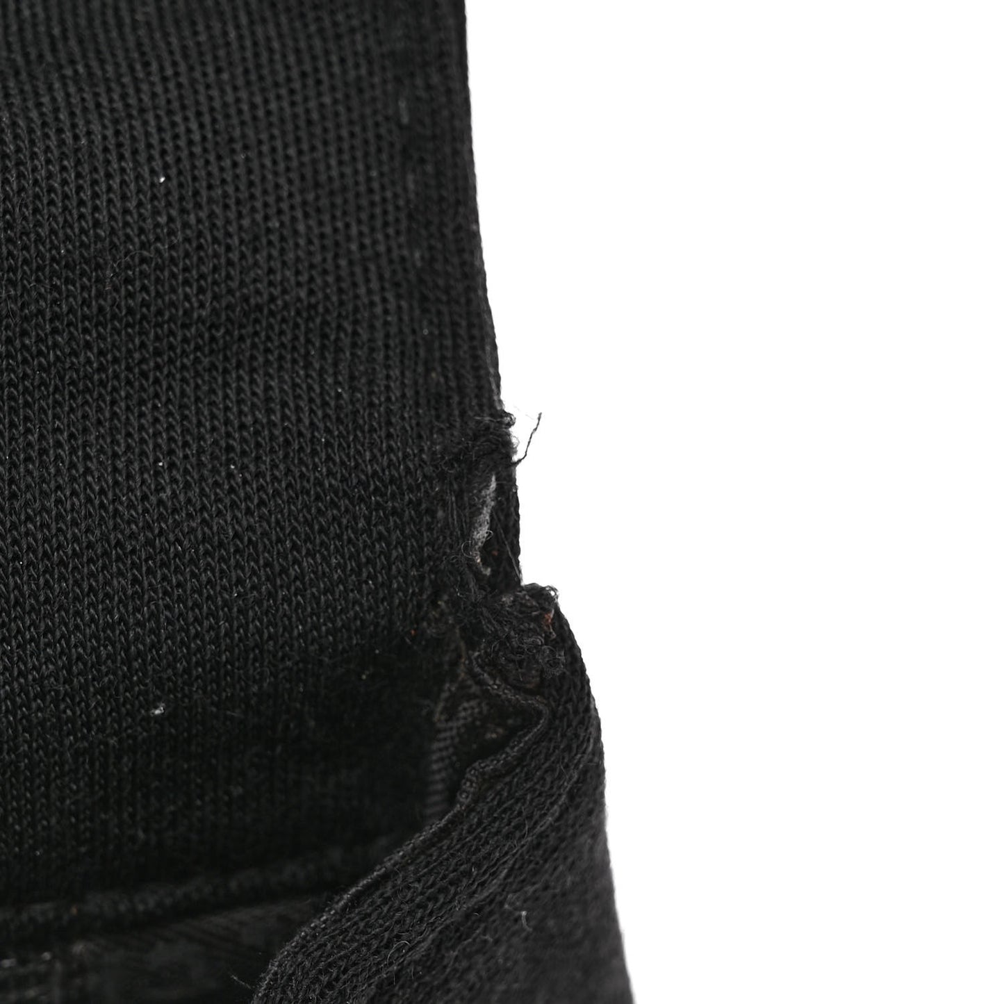 Jersey Quilted Single Flap Black