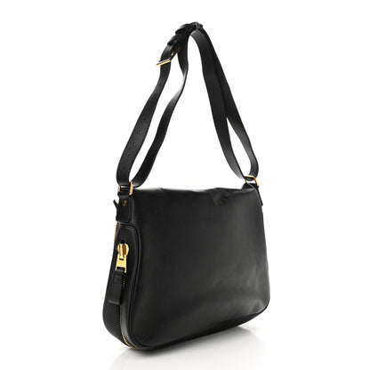 Tom Ford Grained Calfskin Large Jennifer Crossbody Bag Black 3 of 9