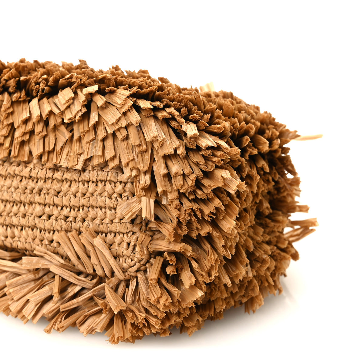 Chanel Raffia Fringe Nano Kelly Shopper Dark Beige 10 of 11