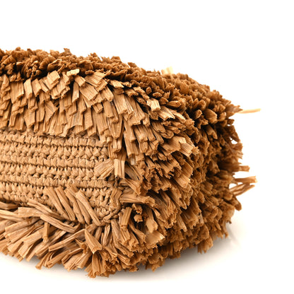 Chanel Raffia Fringe Nano Kelly Shopper Dark Beige 10 of 11