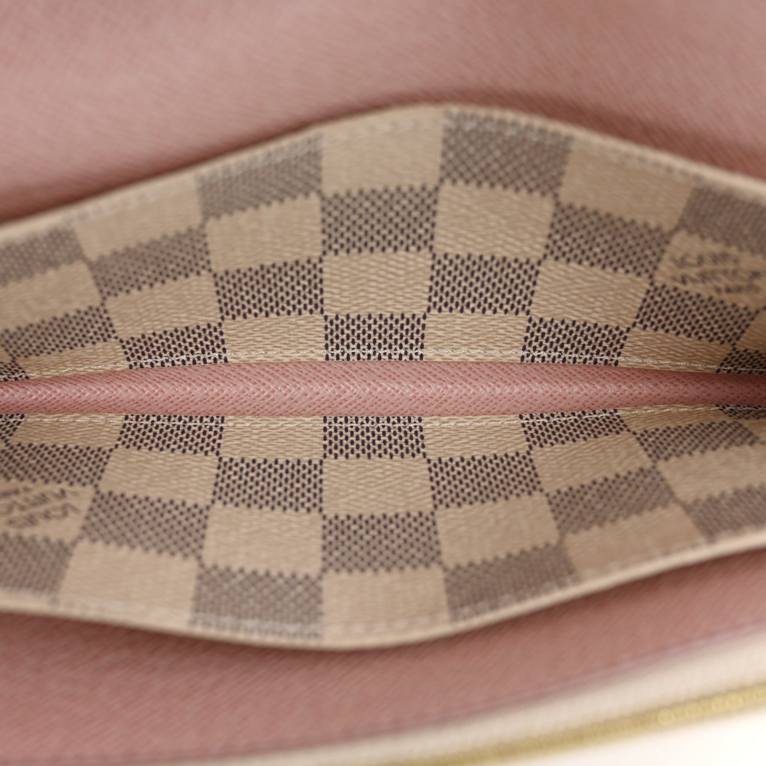 Louis Vuitton Damier Azur Emilie Wallet Rose Ballerine 5 of 10