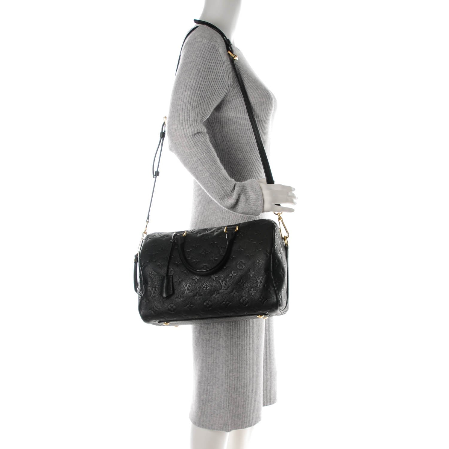Louis Vuitton Empreinte Speedy Bandouliere 30 Black 2 of 7