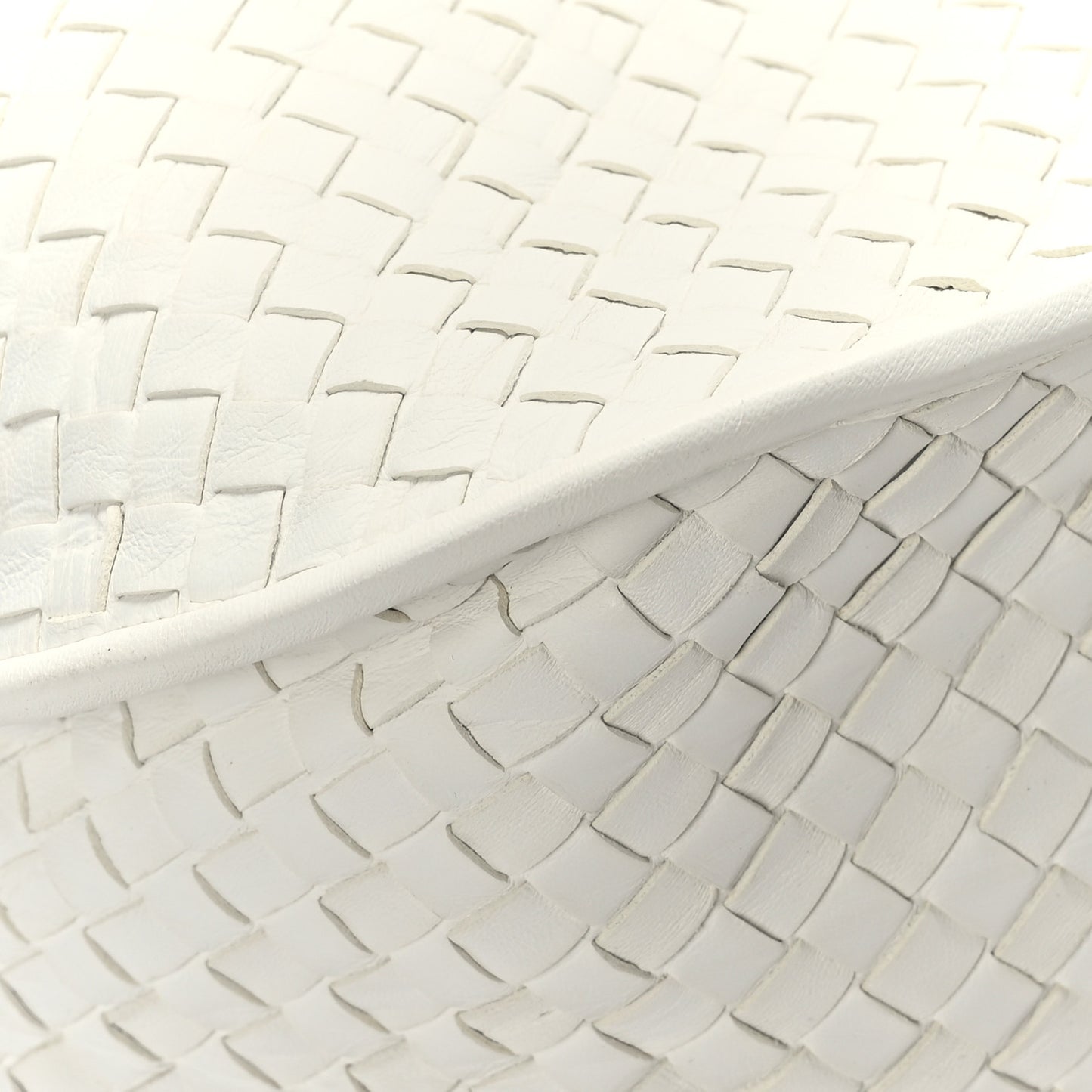 Nappa Intrecciato Hobo White