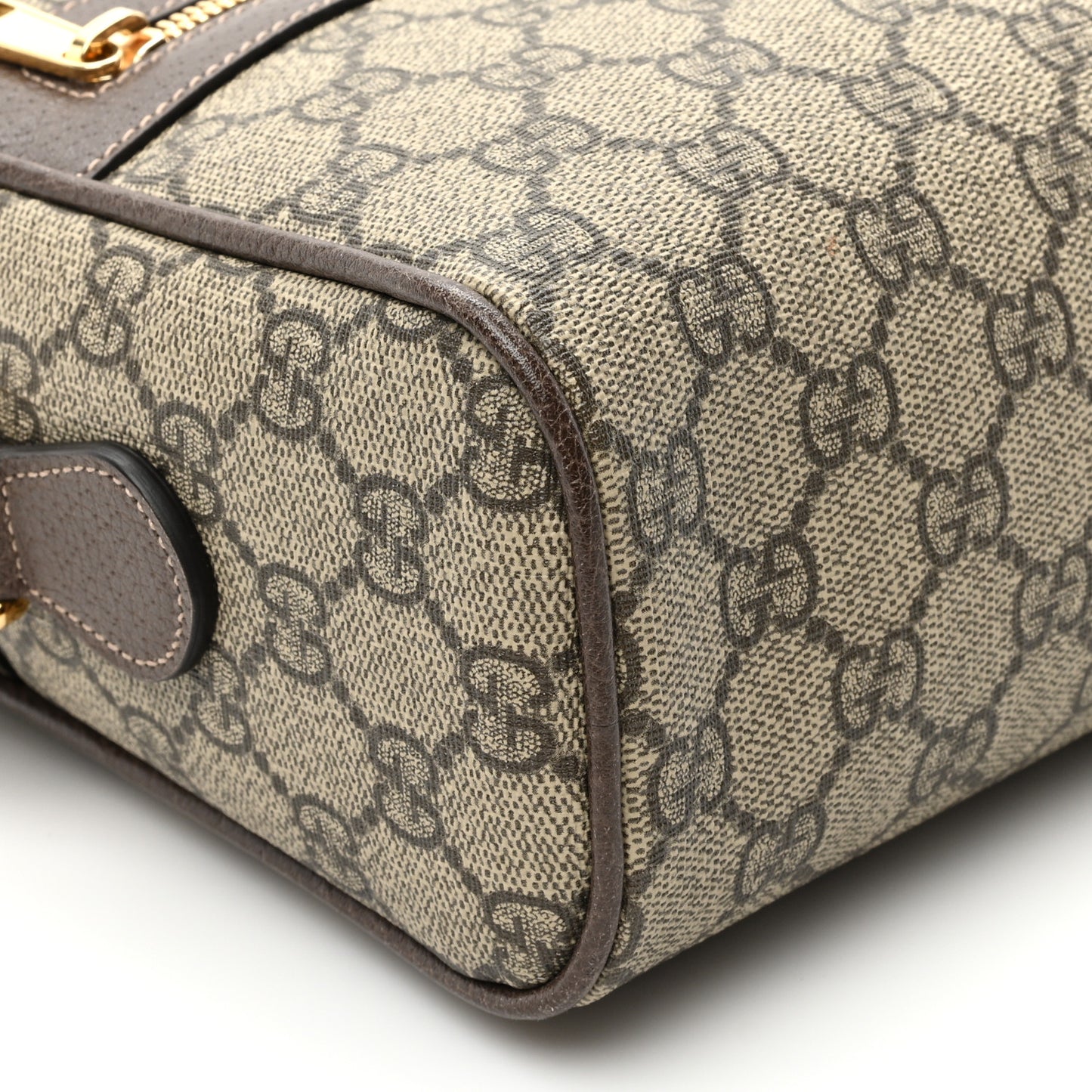 GG Supreme Monogram Web Small Ophidia Shoulder Bag Brown