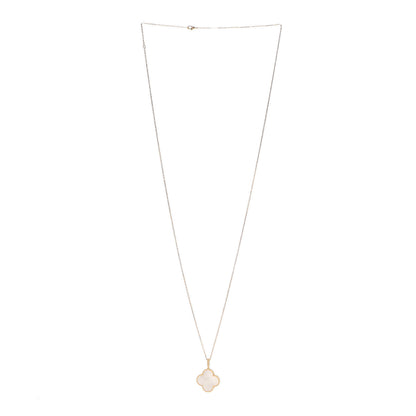 Van Cleef & Arpels 18K Yellow Gold Mother of Pearl Magic Alhambra Long Necklace 2 of 7