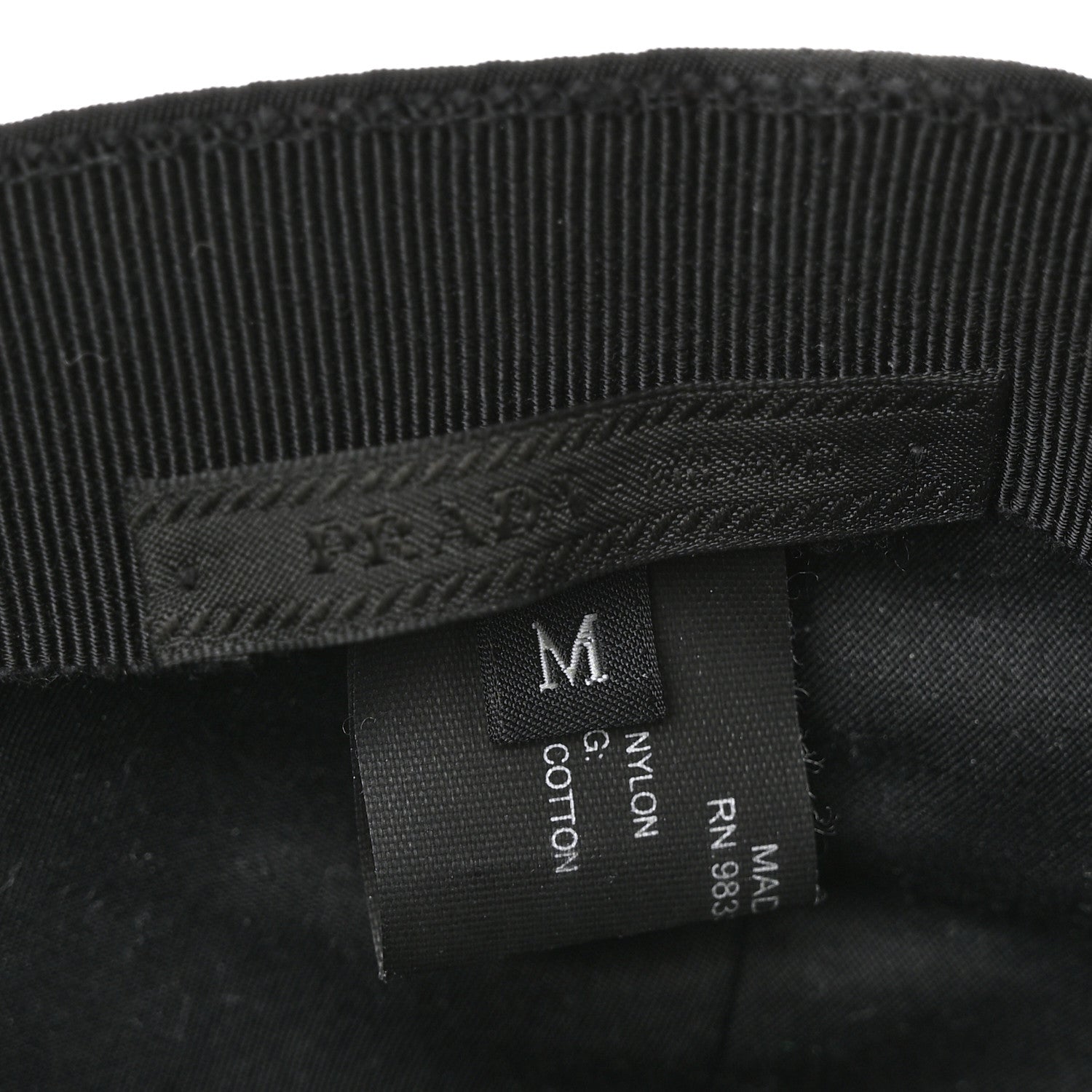Prada Tessuto Nylon Logo Baseball Cap M Black 7 of 7