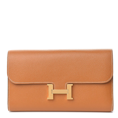 Hermes Epsom Constance Long Wallet Toffee 1 of 7