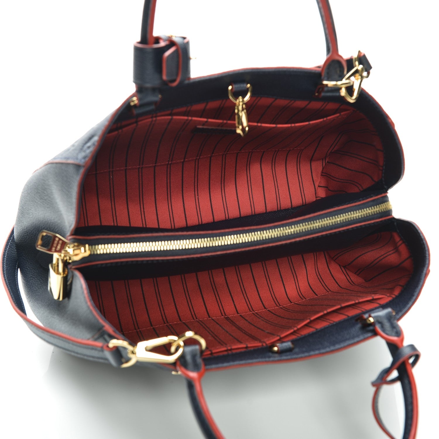 Louis Vuitton Empreinte Montaigne MM Marine Rouge 5 of 7