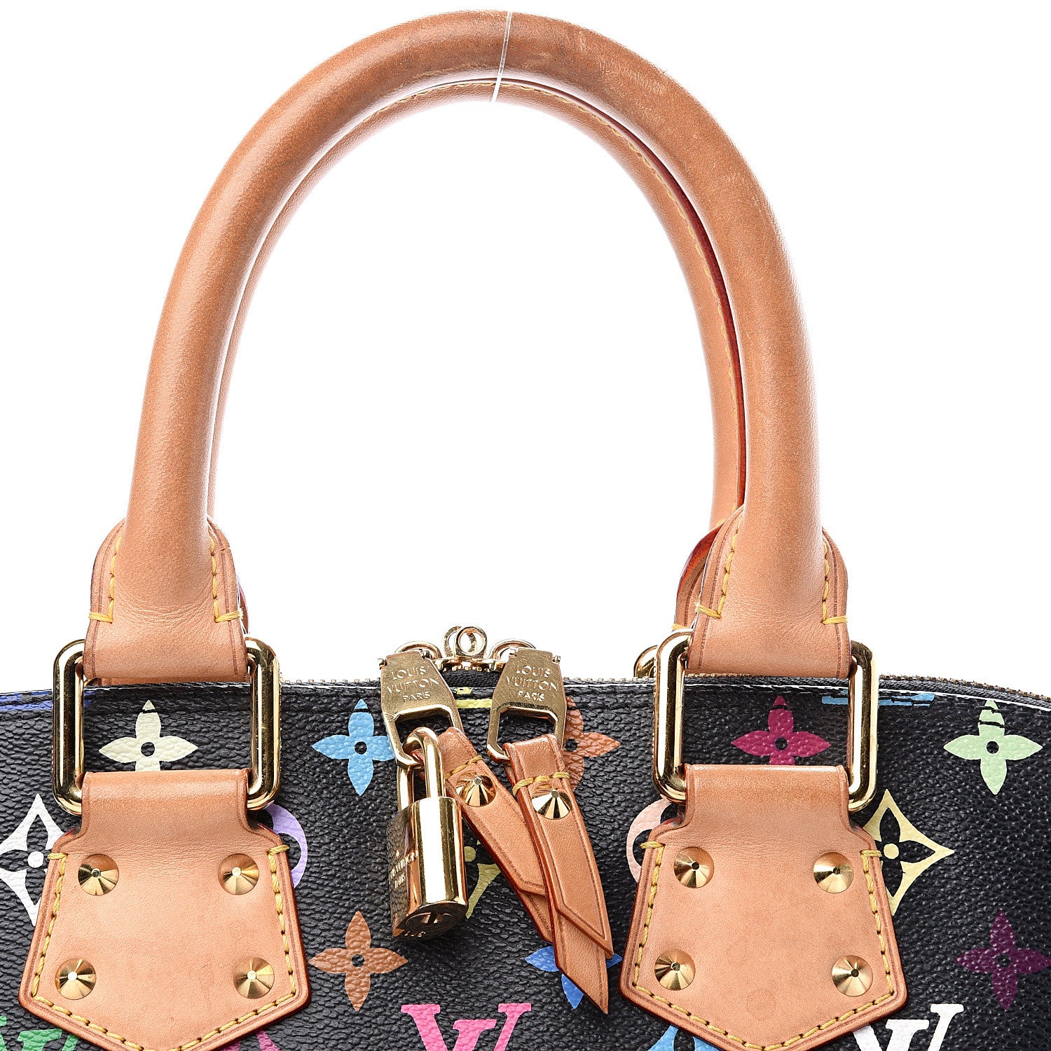 Louis Vuitton Monogram Multicolor Alma GM Black 9 of 10