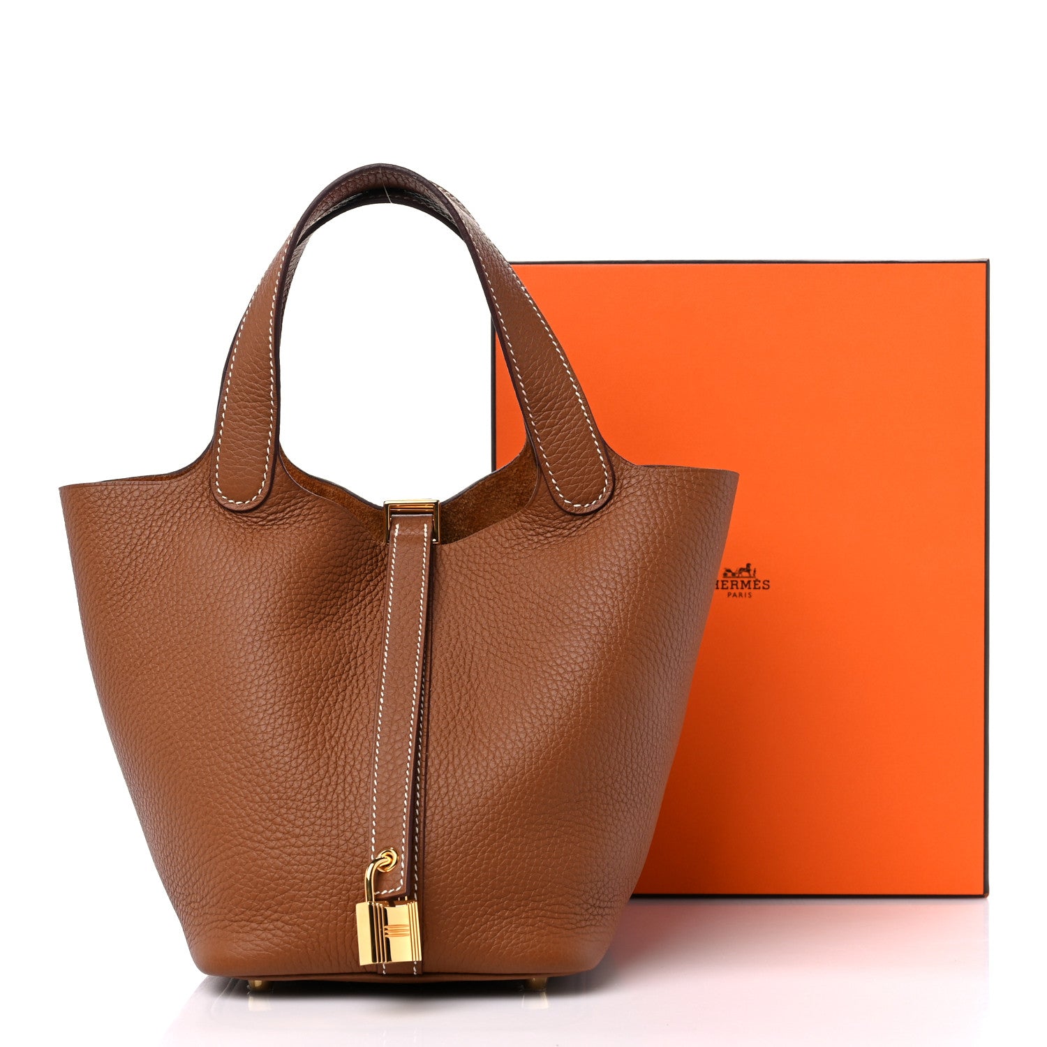 Hermes Taurillon Clemence Picotin Lock 18 PM Gold 10 of 10