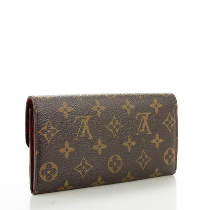 Louis Vuitton Monogram Emilie Wallet Red 3 of 7