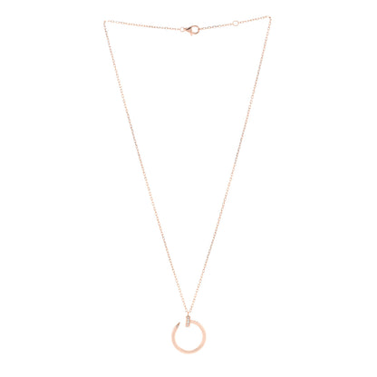 Cartier 18K Pink Gold Diamond Juste Un Clou Pendant Necklace 3 of 6
