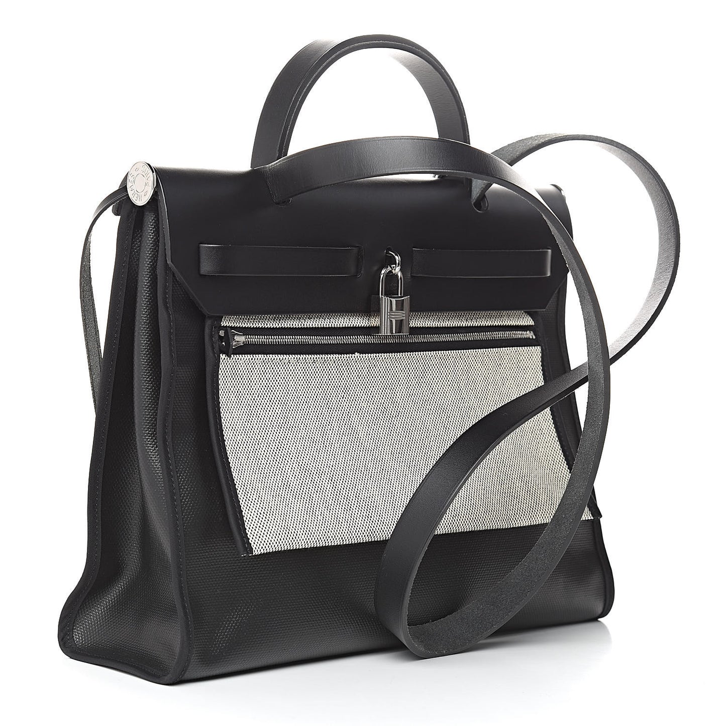 Toile H Berline Vache Hunter Herbag Zip PM 31 Black Ecru