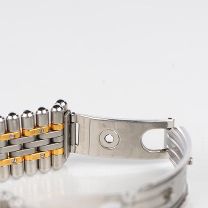 Cartier Stainless Steel 18K Yellow Gold 28mm Must De 21 Bullet Link Quartz Watch 3 of 11