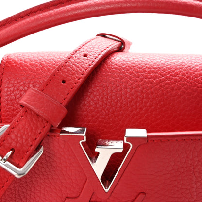 Louis Vuitton Taurillon Capucines PM Rubis 7 of 9