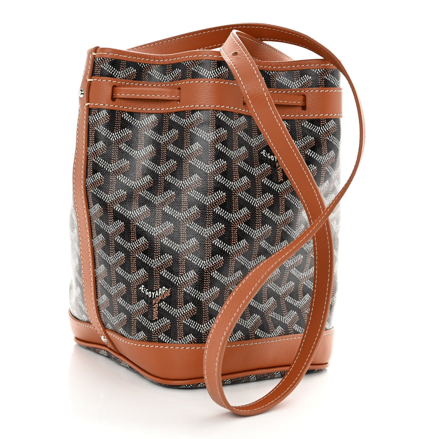 Goyardine Petit Flot Bucket Bag PM Black Gold