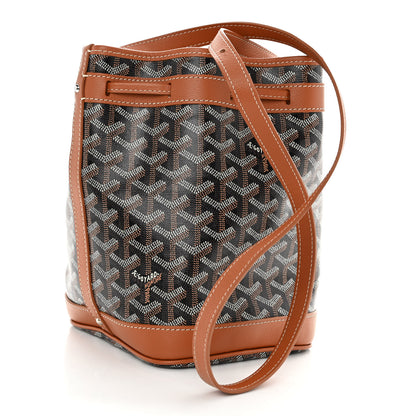 Goyard Goyardine Petit Flot Bucket Bag PM Black Gold 3 of 10