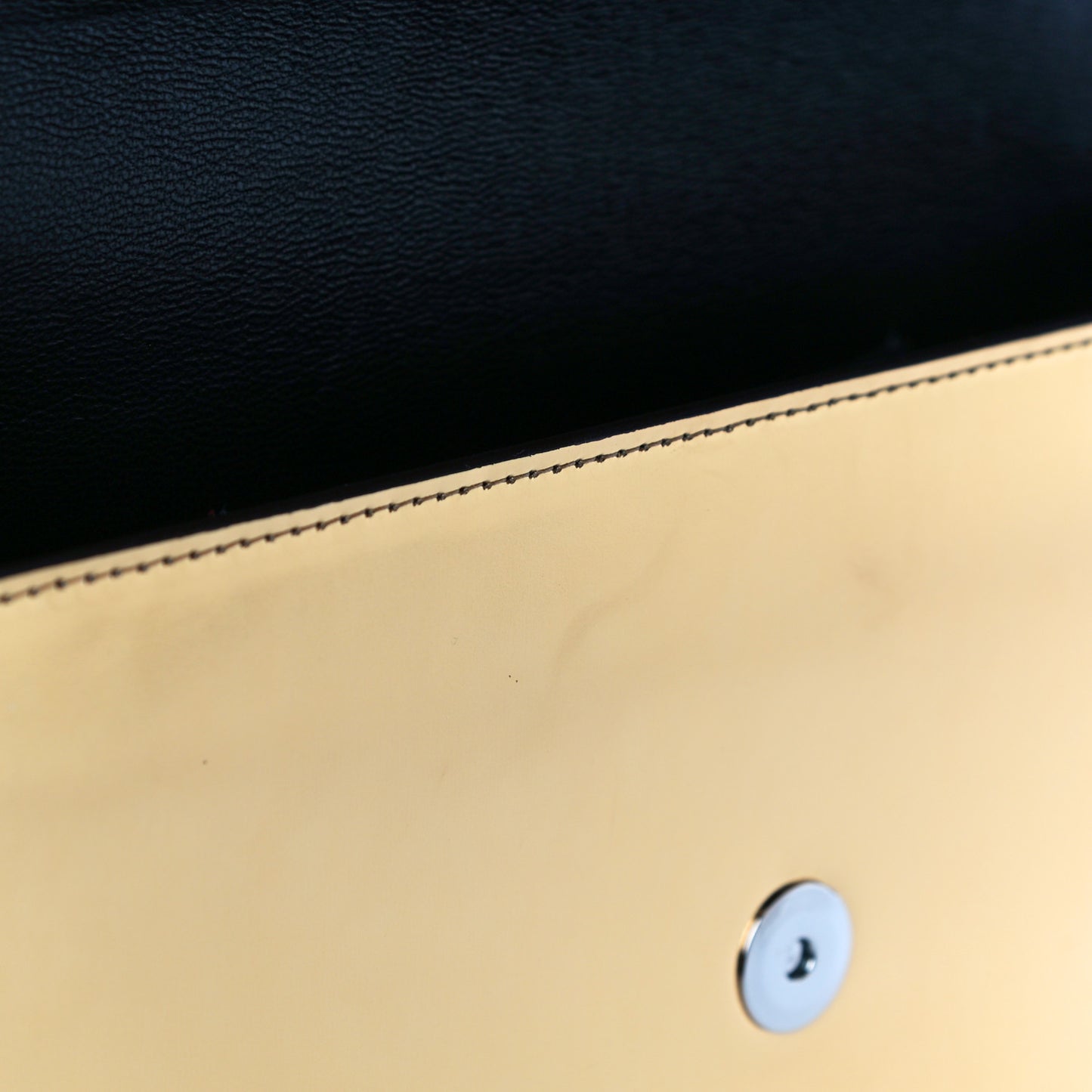 Patent Lilia Clutch Bag Gold